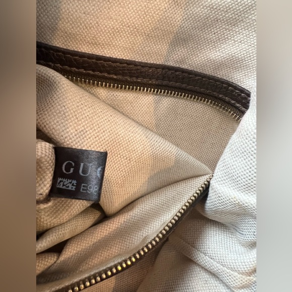 Authentic Gucci handbag, bronze metallic with two types of straps - Picture 14 of 16